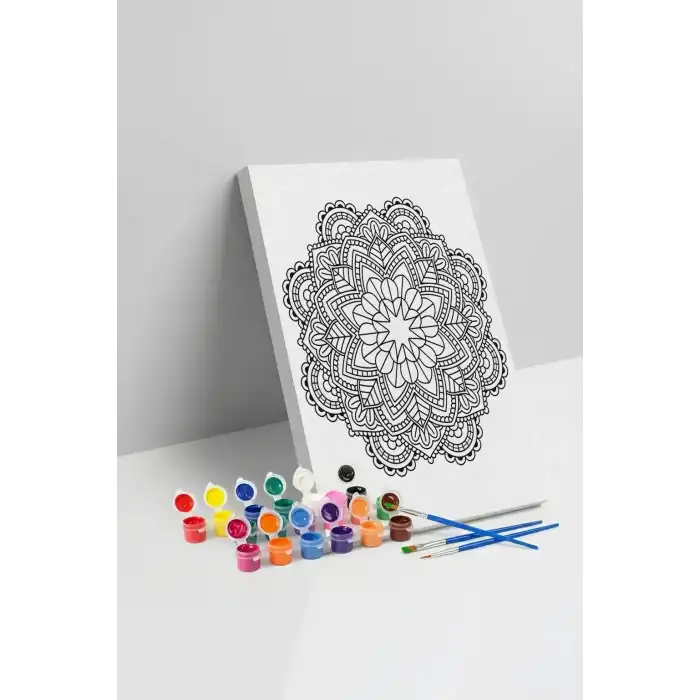 Klasik Mandala Tuval Boyama Seti 40x50 cm