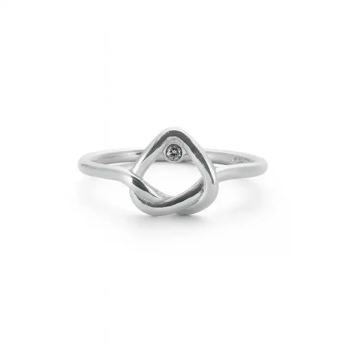 Knot Diamond Ring