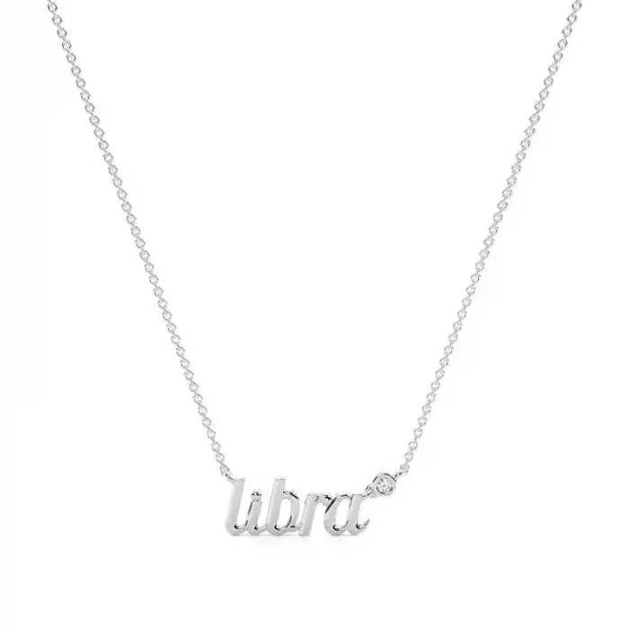 Libra Solitaire Necklace