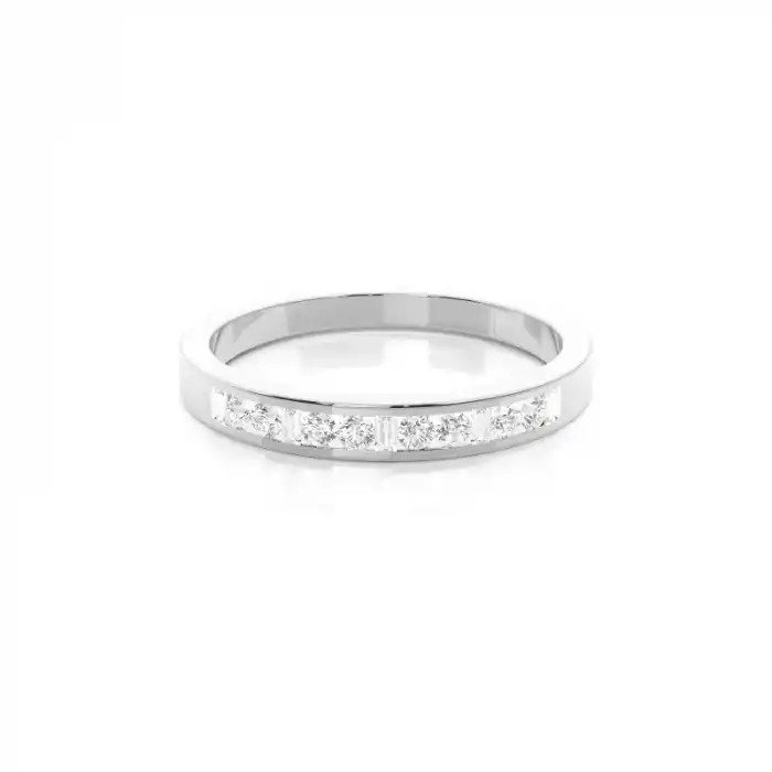Linear Cut Diamond Band