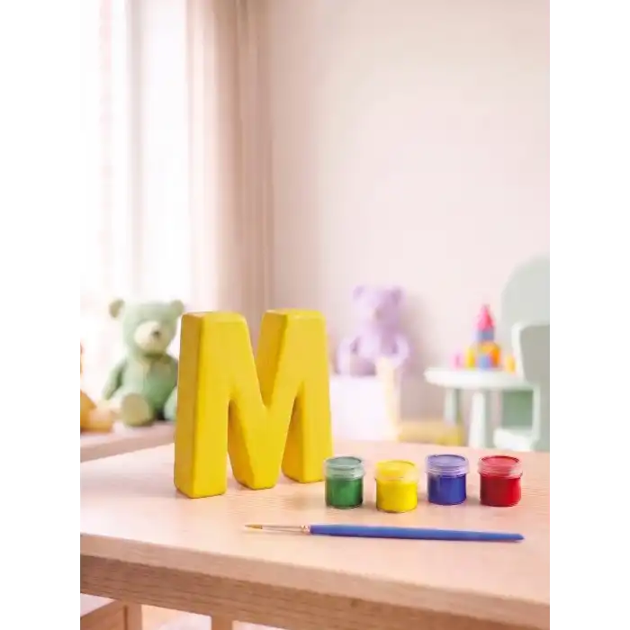 M Harfi Taş Boyama Hobi Seti