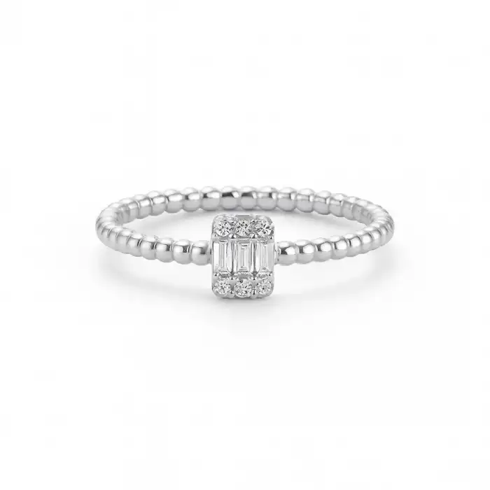 Modern Baguette Diamond Ring