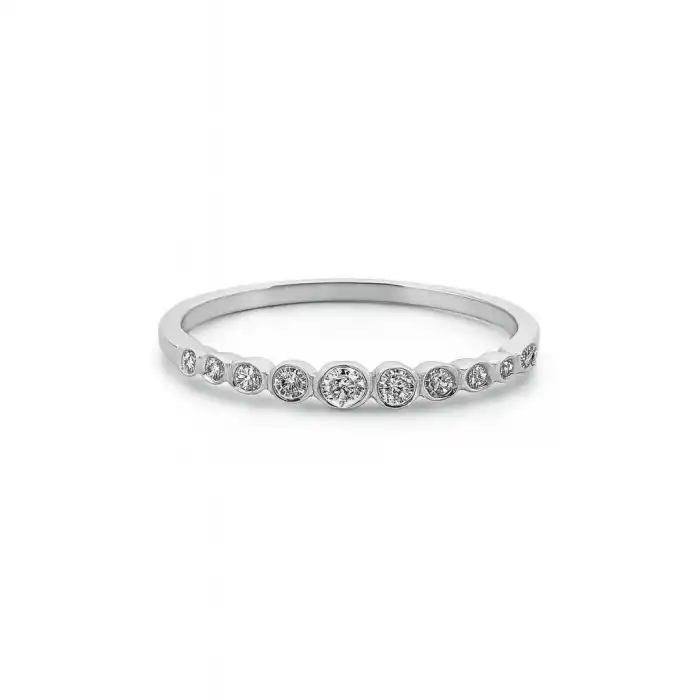 Modern Diamond Band Ring