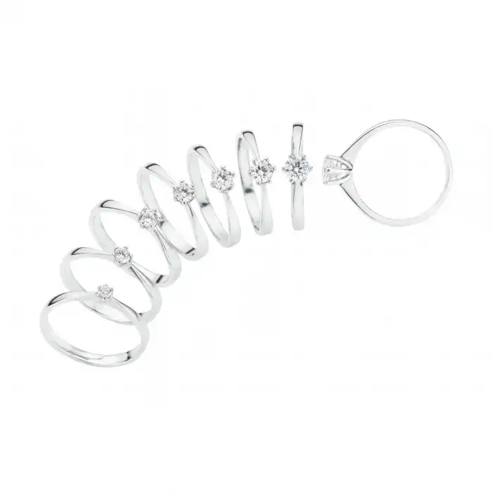 Modern Solitaire Diamond Ring