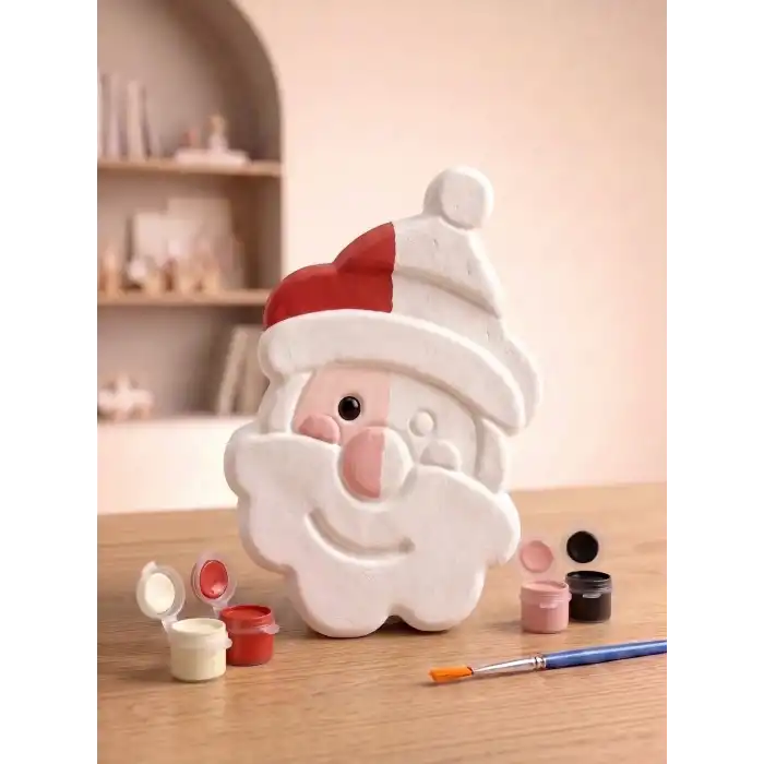 Noel Baba Figürlü Taş Boyama Hobi Seti