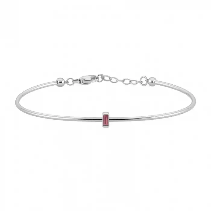 Pink Bold Baguette Bracelet