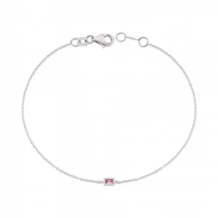 Pink Grace Baguette Bracelet