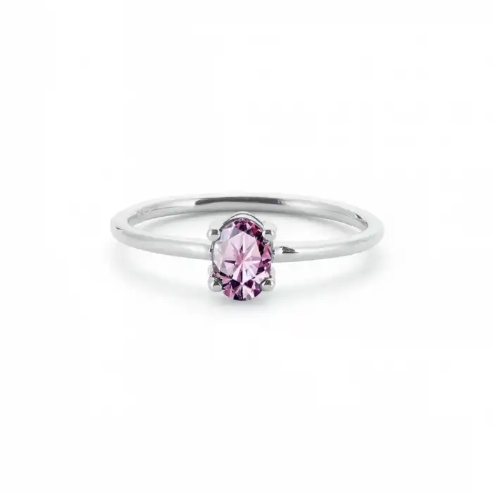 Pink Pure Oval Ring