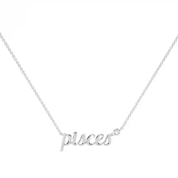 Pisces Solitaire Necklace