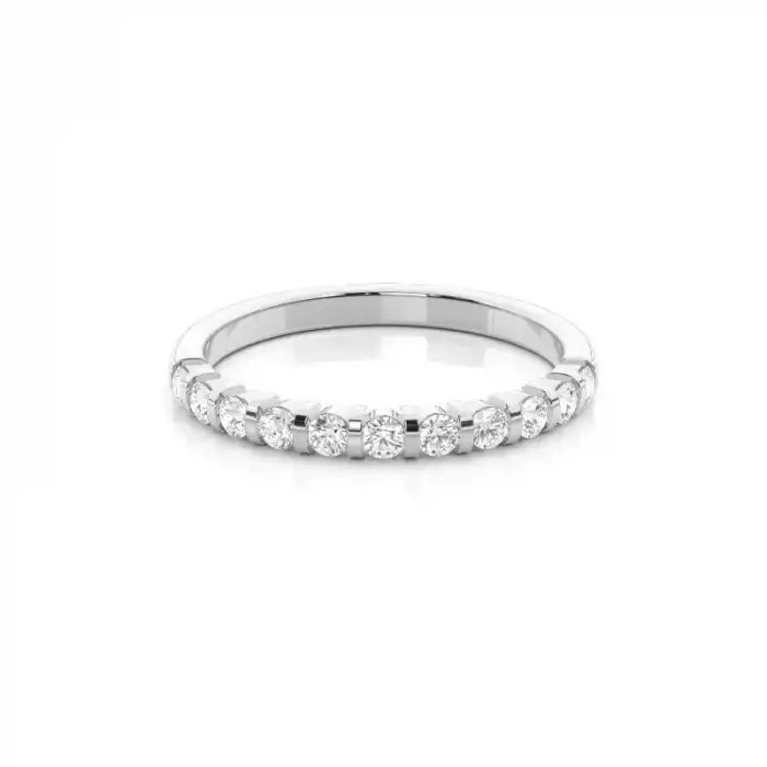 Prong Flow Diamond Band