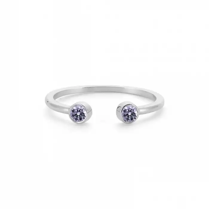 Purple Balance Open Ring