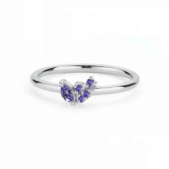 Purple Bloom Ring