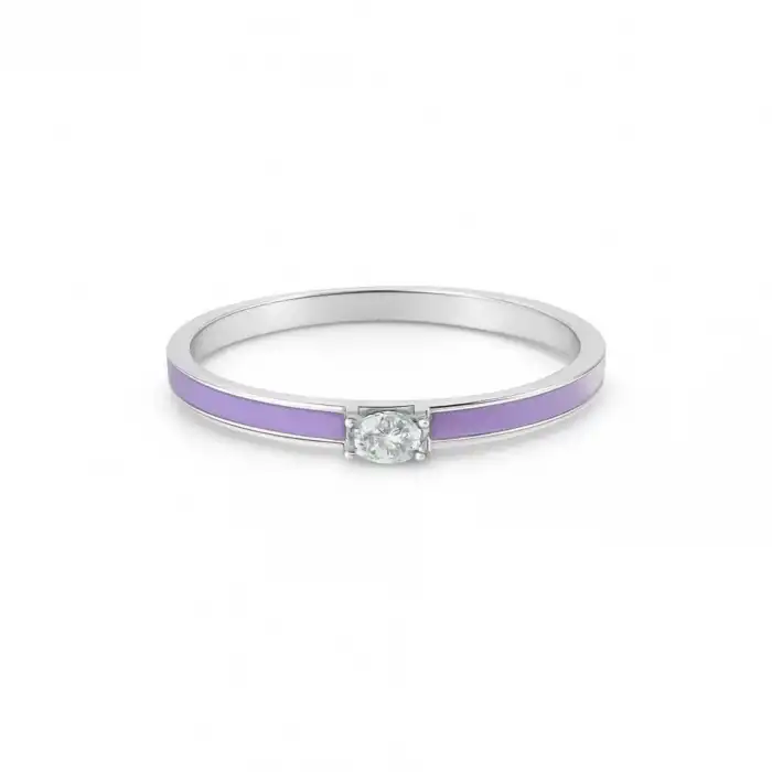 Purple Glow Oval Ring
