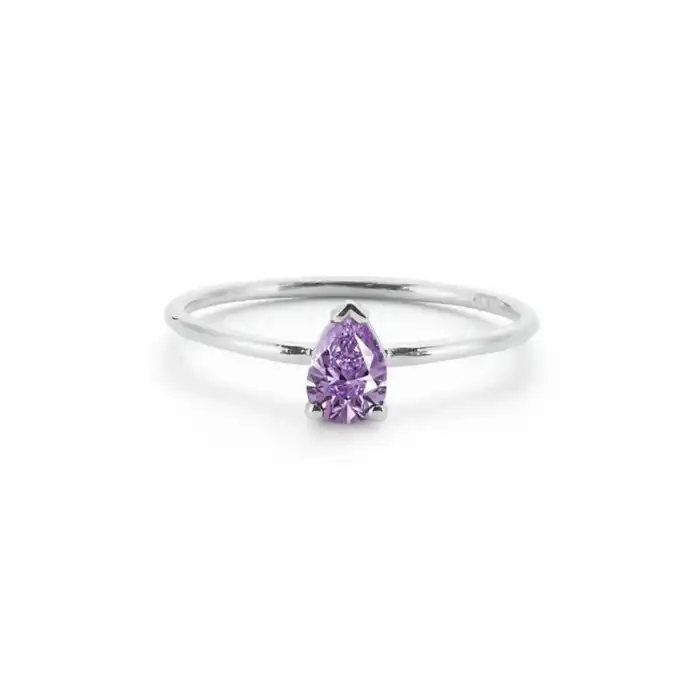 Purple Grand Drop Ring