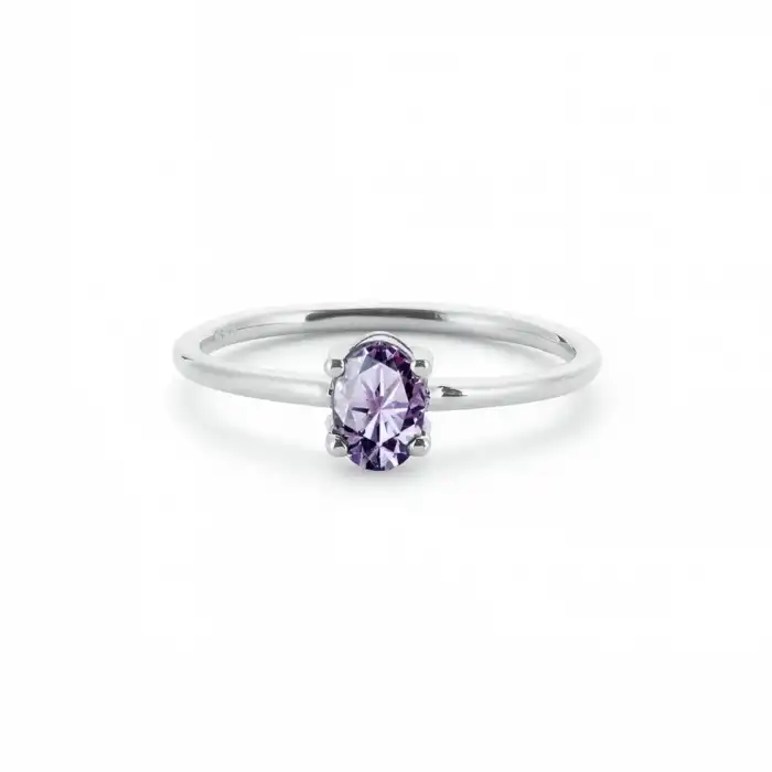 Purple Pure Oval Ring