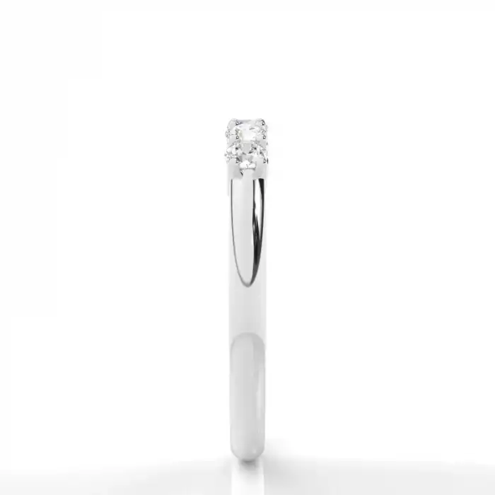 Radiant Row Diamond Ring