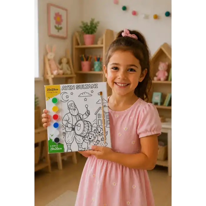 Ramazan Eğitici Boyama Seti Davulcu ve Çocuklar (Şövalesiz)