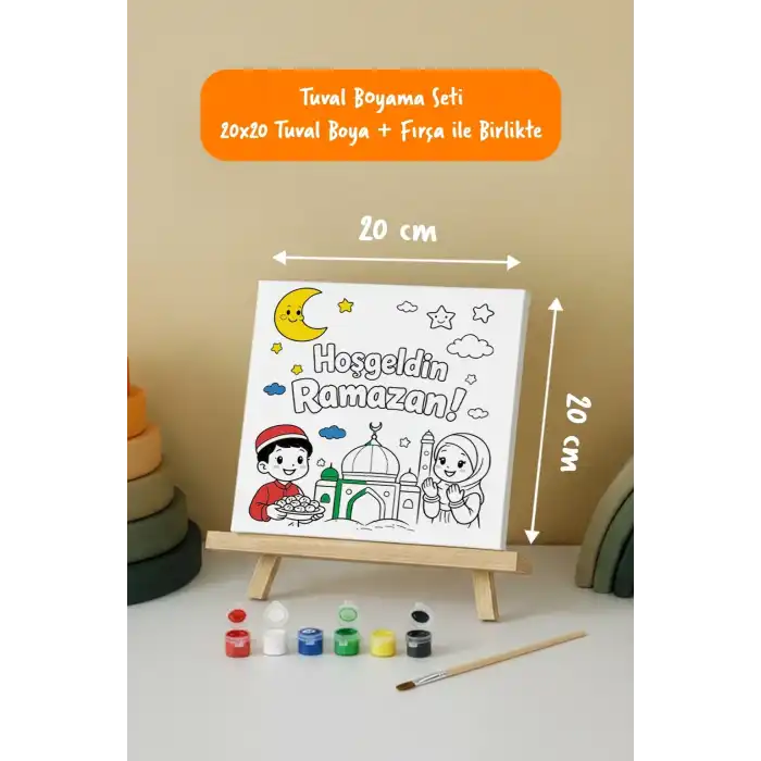 Ramazan Eğitici Boyama Seti Hoş Geldin Ramazan Coşkusu (Şövaleli)