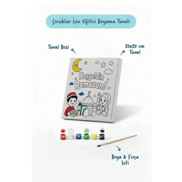 Ramazan Eğitici Boyama Seti Hoş Geldin Ramazan Coşkusu (Şövalesiz)