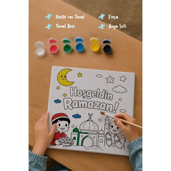 Ramazan Eğitici Boyama Seti Hoş Geldin Ramazan Coşkusu (Şövalesiz)