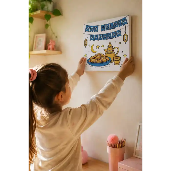 Ramazan Eğitici Boyama Seti Hoş Geldin Ramazan Sofrası (Şövalesiz)