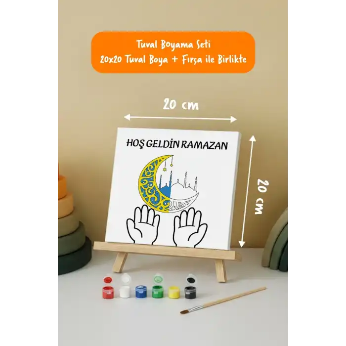 Ramazan Eğitici Boyama Seti Hoş Geldin Ramazan (Şövaleli)