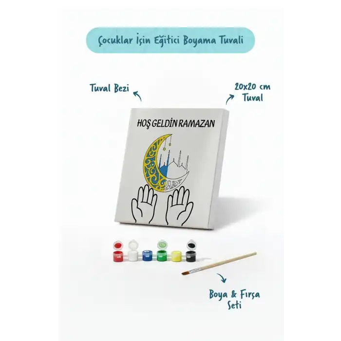 Ramazan Eğitici Boyama Seti Hoş Geldin Ramazan (Şövalesiz)