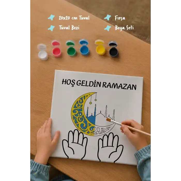 Ramazan Eğitici Boyama Seti Hoş Geldin Ramazan (Şövalesiz)