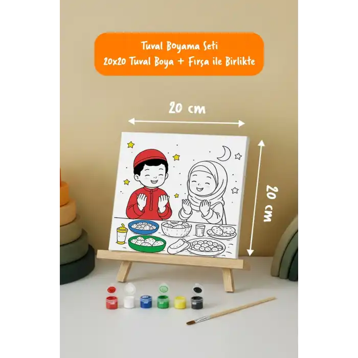Ramazan Eğitici Boyama Seti İftar Sofrası (Şövaleli)