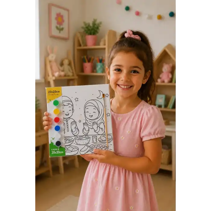 Ramazan Eğitici Boyama Seti İftar Sofrası (Şövalesiz)