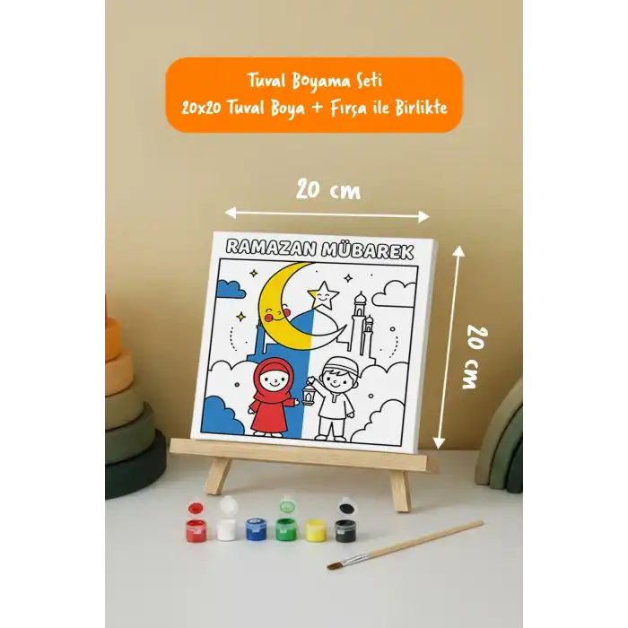 Ramazan Eğitici Boyama Seti Ramazan Mübarek (Şövaleli)