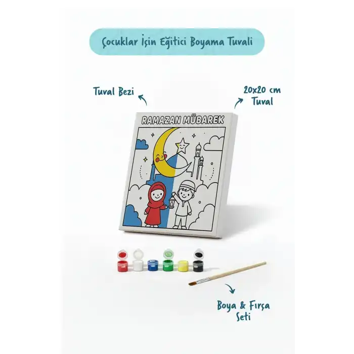 Ramazan Eğitici Boyama Seti Ramazan Mübarek (Şövalesiz)