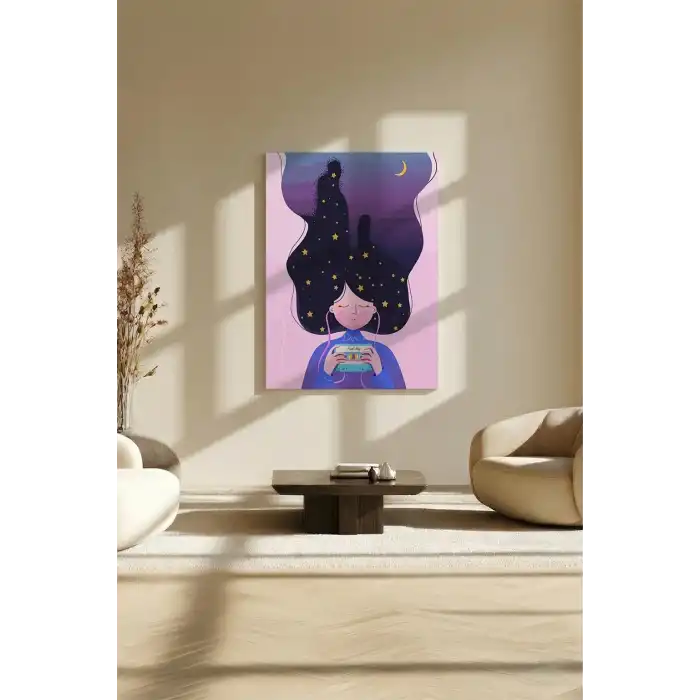 Sayılarla Boyama Seti 40 x 50 cm Tuval Şasesine Gerili Kaset