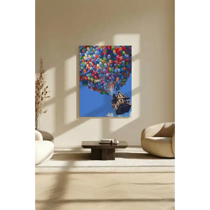 Sayılarla Boyama Seti 40 x 50 cm Tuval Şasesine Gerili Yukarı Bak