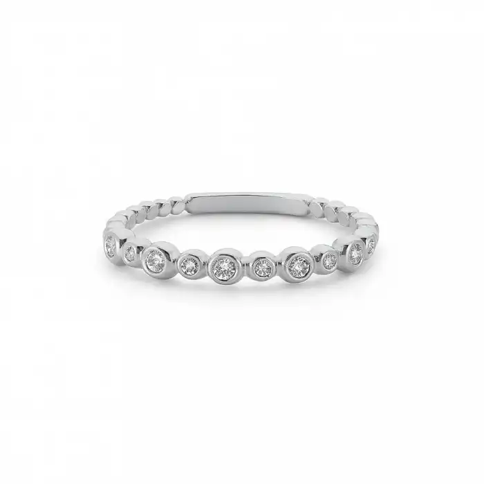 Sleek Diamond Band Ring