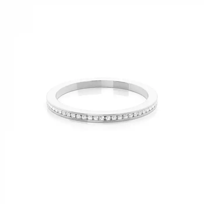 Sleek Edge Diamond Band