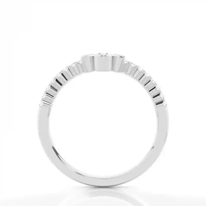 Teardrop Crown Diamond Ring