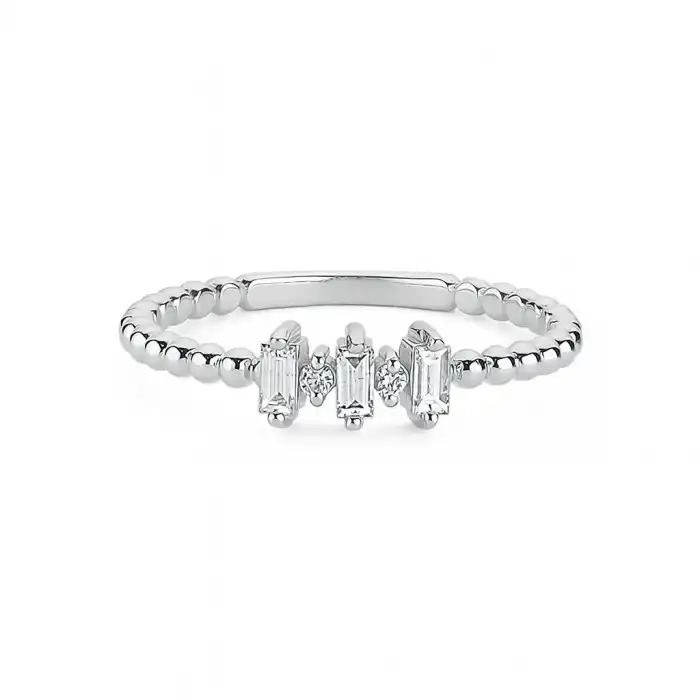 Three Baguette Diamond Ring
