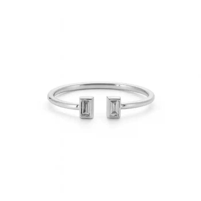 Twin Baguette Diamond Ring