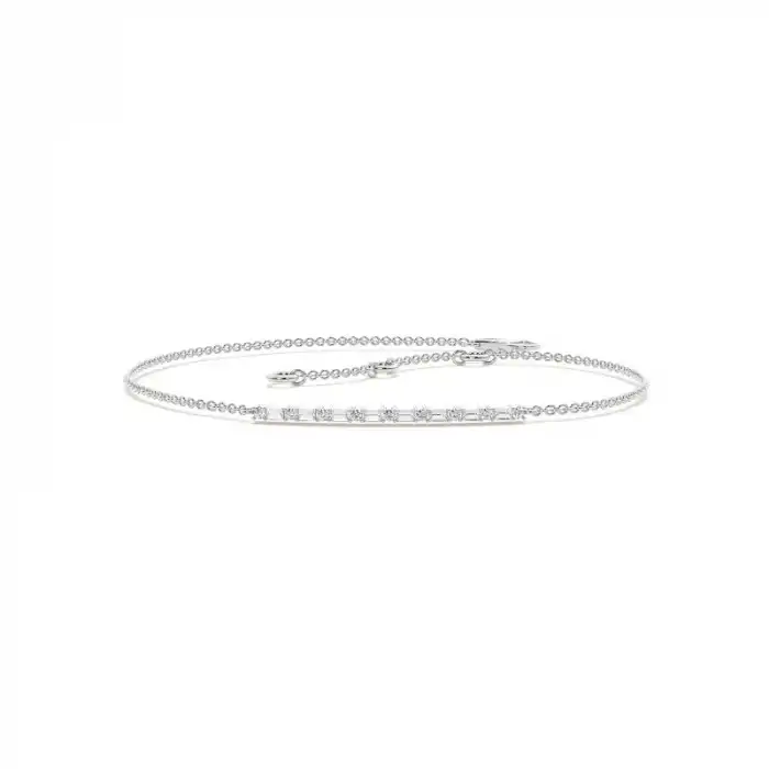 White Gold Chain Diamond Bracelets