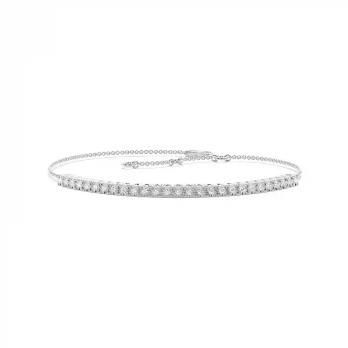 White Gold Chain Diamond Bracelets