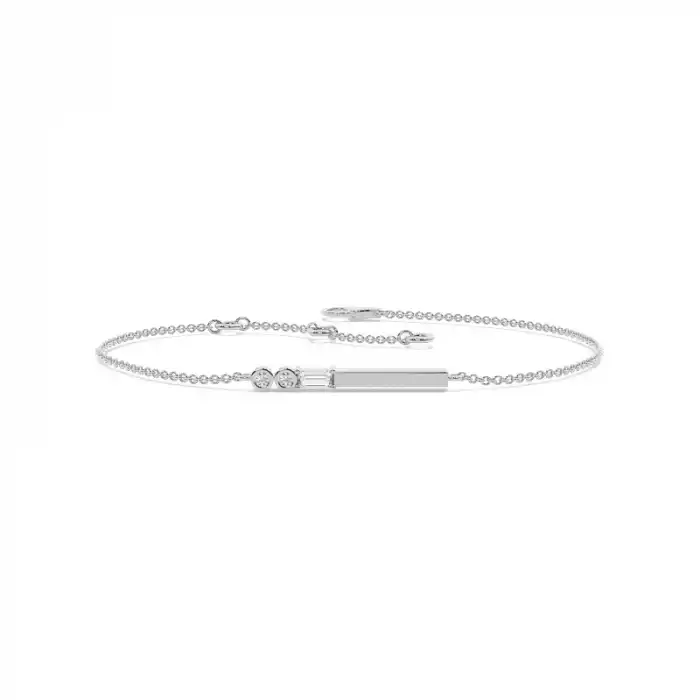 White Gold Chain Diamond Bracelets