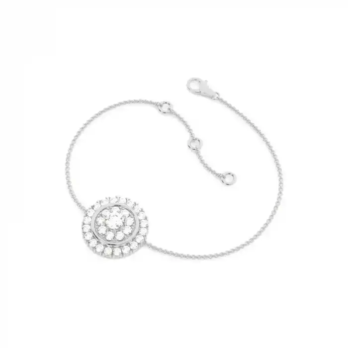 White Gold Chain Diamond Bracelets