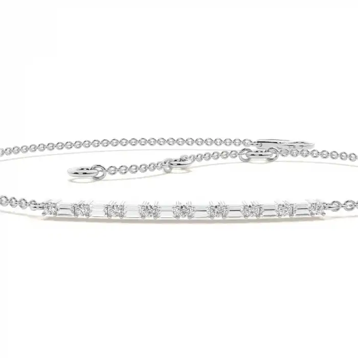 White Gold Chain Diamond Bracelets