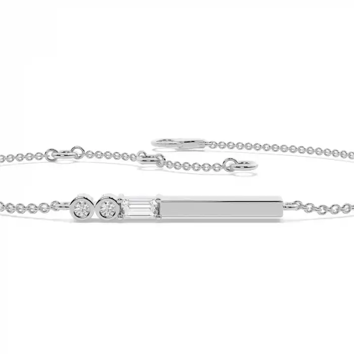 White Gold Chain Diamond Bracelets