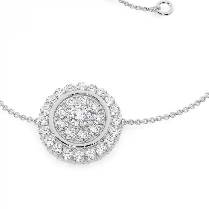 White Gold Chain Diamond Bracelets