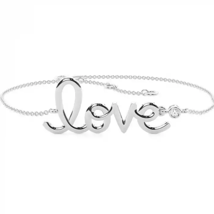 White Gold Chain Diamond Bracelets