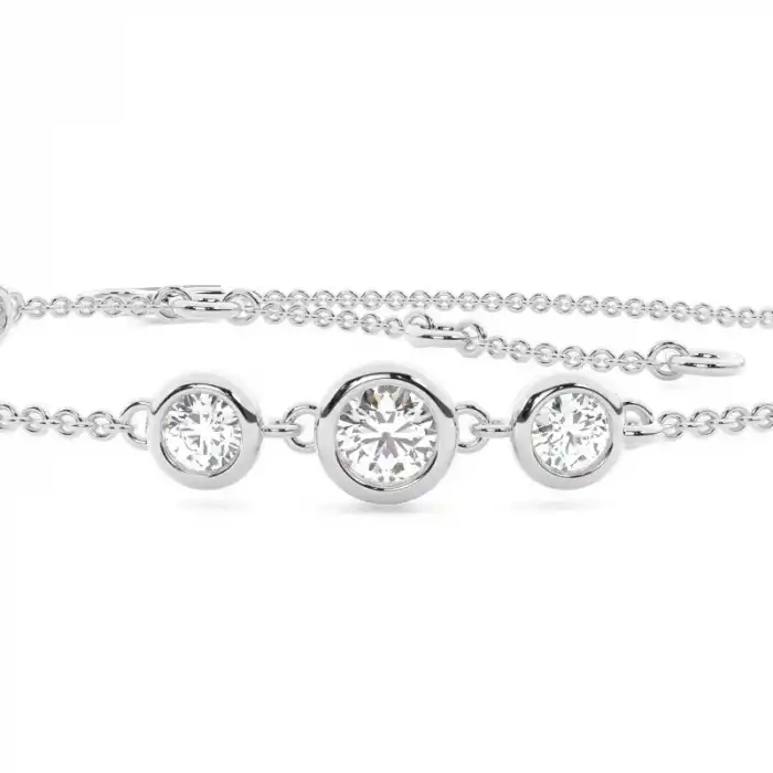 White Gold Chain Diamond Bracelets