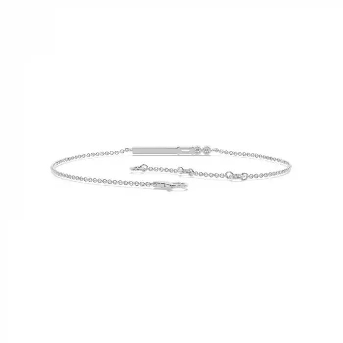 White Gold Chain Diamond Bracelets