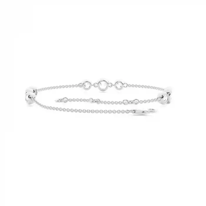 White Gold Chain Diamond Bracelets